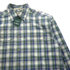 L.L.Bean サンウォッシュ キャンバス フランネルシャツ L チェック TRADITIONAL FIT 286410 未使用品