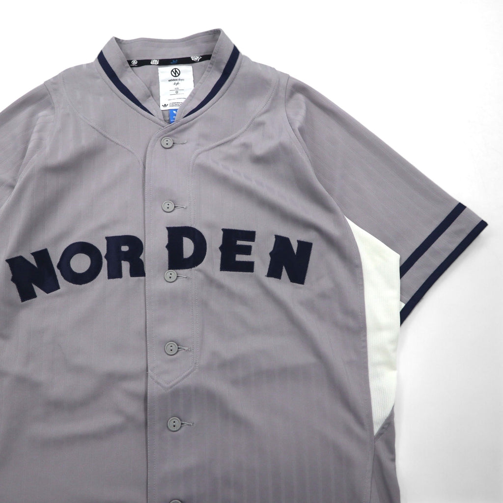 adidas originals x KZK (Kazuki Kuraishi) ObyO Baseball Shirt, XL, Gray, Polyester, NORDEN, O17334
