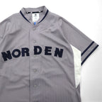 adidas originals x KZK (Kazuki Kuraishi) ObyO Baseball Shirt, XL, Gray, Polyester, NORDEN, O17334