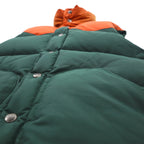 MT RAINIER DESIGN 60/40 Cross Reversible Western Down Vest S Green Cotton Nylon 700012476