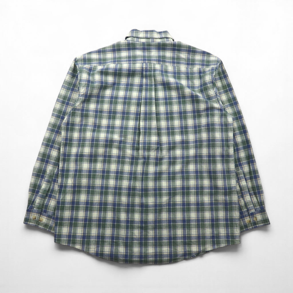 L.L.Bean サンウォッシュ キャンバス フランネルシャツ L チェック TRADITIONAL FIT 286410 未使用品