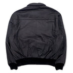 AIRBORNE Leather A-2 Flight Jacket L Brown Stars and Stripes