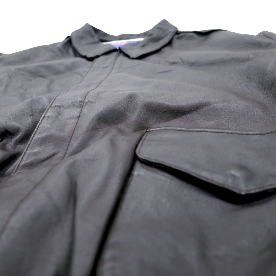 AIRBORNE Leather A-2 Flight Jacket L Brown Stars and Stripes