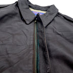 AIRBORNE Leather A-2 Flight Jacket L Brown Stars and Stripes