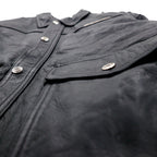 HARLEY DAVIDSON A-2 Leather Flight Bomber Jacket, Military Riders, L, Black, Grained Leather, Removable Liner, Epaulettes