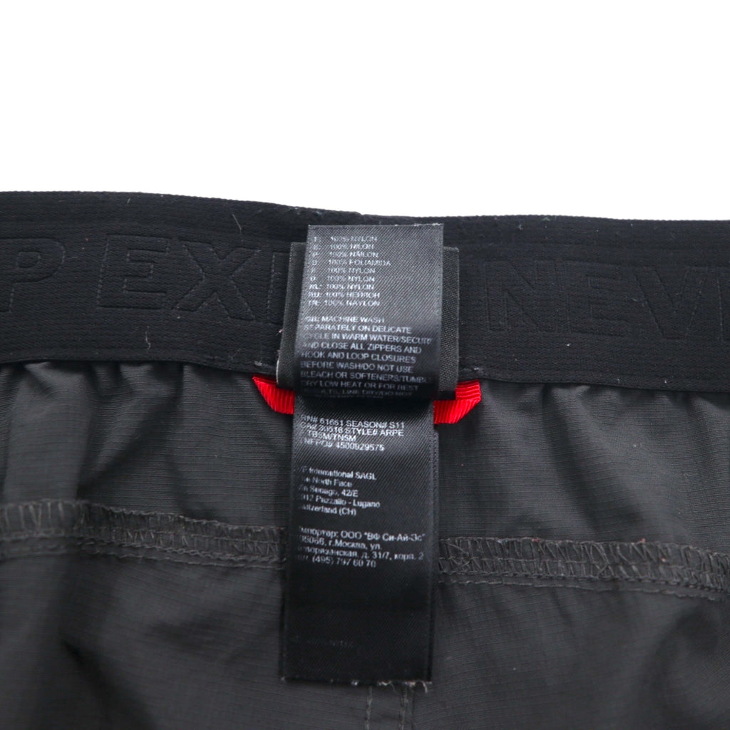 THE NORTH FACE リップストップ アウトドア ショートパンツ ハーフパンツ L グレー ナイロン 防水 USA規格 ARPE
