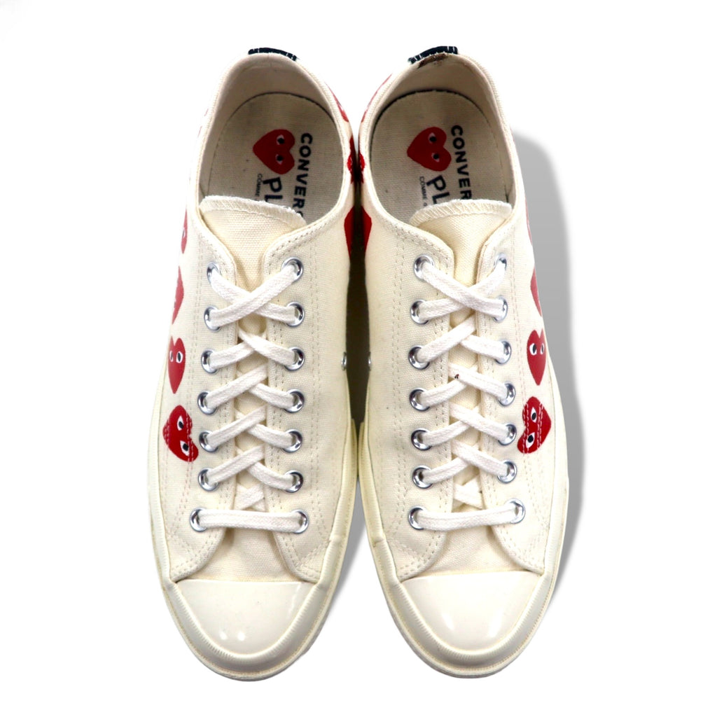 PLAY COMME des GARCONS × CONVERSE CT70 Sneakers 27cm White Chuck Taylor 70 Chuck Taylor Multi Heart 162975C