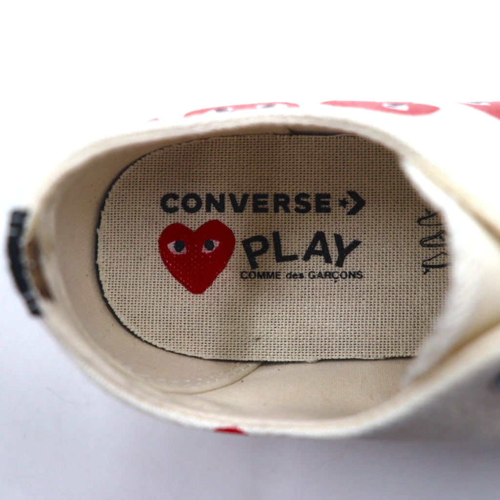 PLAY COMME des GARCONS × CONVERSE CT70 Sneakers 27cm White Chuck Taylor 70 Chuck Taylor Multi Heart 162975C