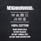 NEIGHBORHOOD QC/C-TEE.SS Tシャツ S ブラック コットン 212PCNH-ST07 日本製