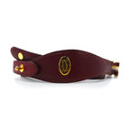 Cartier Old Must Line Leather Belt, Made in Spain, Bordeaux Grain Leather, Trinity Hardware