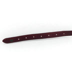 Cartier Old Must Line Leather Belt, Made in Spain, Bordeaux Grain Leather, Trinity Hardware