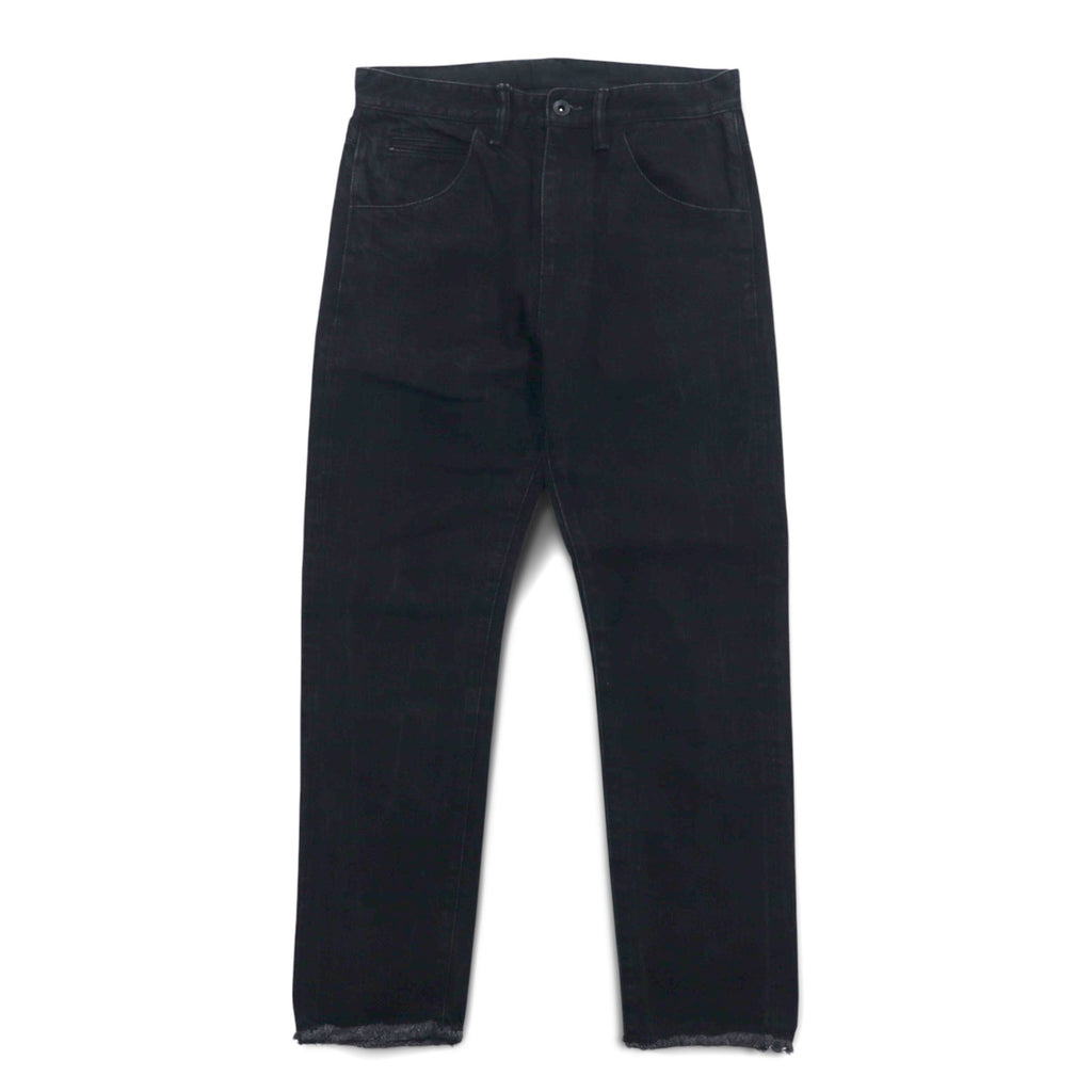 bukht Cut-off Denim Pants S Black BASIC 5P SLIM DENIM PANTS B-M31806 Made in Japan