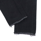 bukht Cut-off Denim Pants S Black BASIC 5P SLIM DENIM PANTS B-M31806 Made in Japan