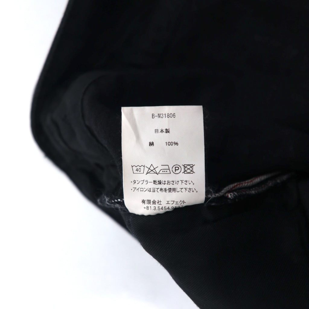 bukht Cut-off Denim Pants S Black BASIC 5P SLIM DENIM PANTS B-M31806 Made in Japan