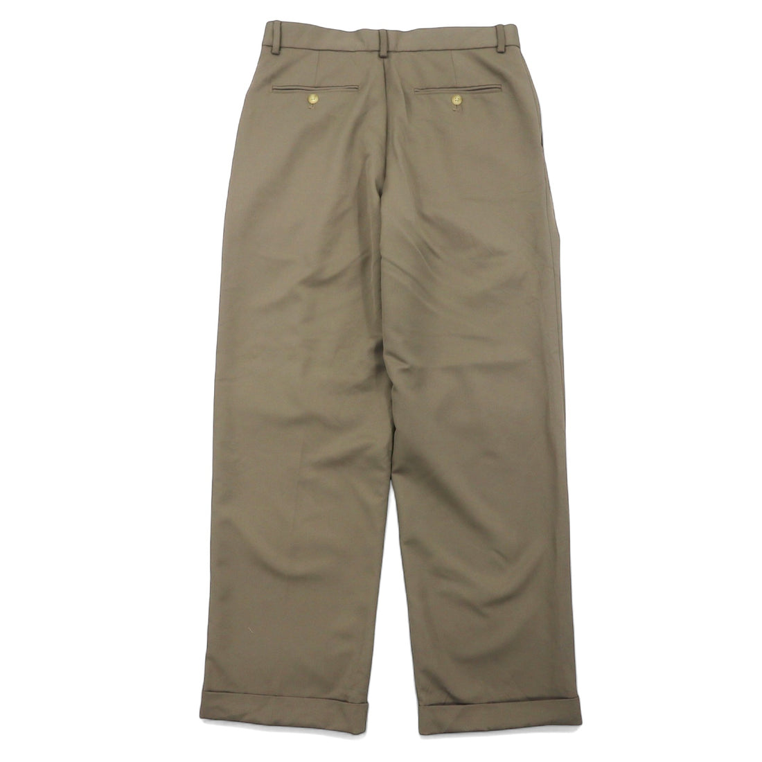 90s VAN HEUSEN Tuck Wide Slacks Pants Size 30 Beige Polyester
