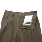 90s VAN HEUSEN Tuck Wide Slacks Pants Size 30 Beige Polyester