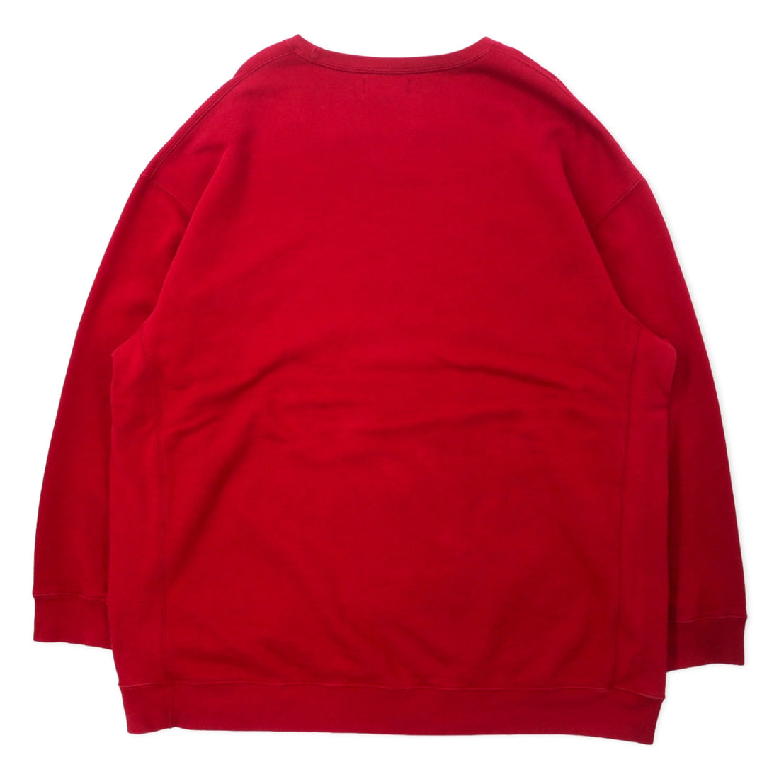 Polo by Ralph Lauren Reverse Weave Sweatshirt 2XL BIG Red Cotton Front V Small Pony Embroidery Big Size