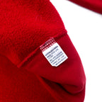 Polo by Ralph Lauren Reverse Weave Sweatshirt 2XL BIG Red Cotton Front V Small Pony Embroidery Big Size