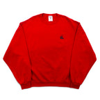 JERZEES Big Size Crew Neck Sweatshirt XL Red Cotton BIG BEAR Made in Mexico