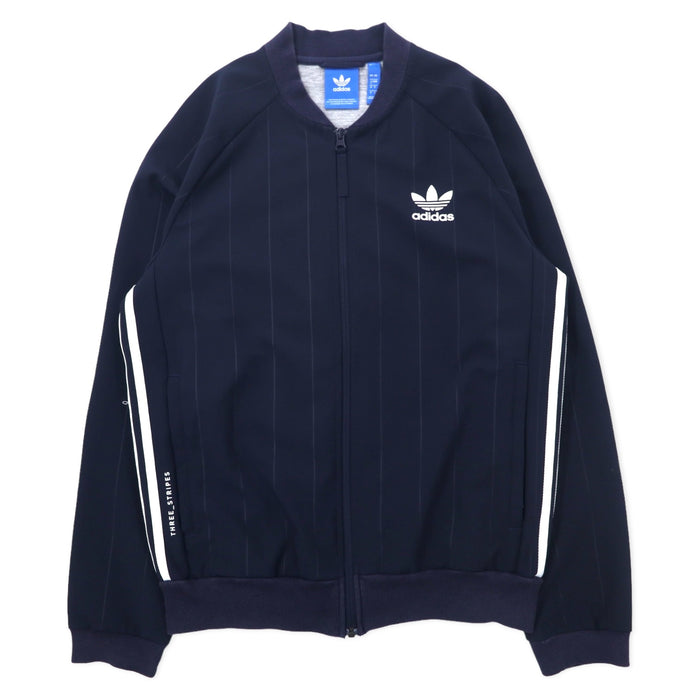 adidas originals ATP type Superstar track jacket jersey O navy polyester trefoil logo 3 stripes TKO Denim Super Star Track JKT BK2227
