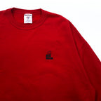 JERZEES Big Size Crew Neck Sweatshirt XL Red Cotton BIG BEAR Made in Mexico