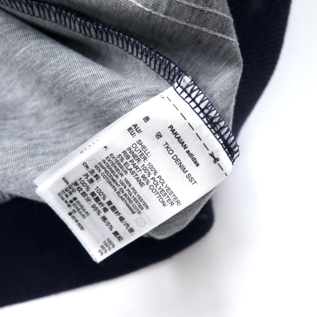 adidas originals ATP type Superstar track jacket jersey O navy polyester trefoil logo 3 stripes TKO Denim Super Star Track JKT BK2227