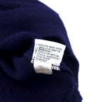 IZOD LACOSTE 70s Spool Tag V-neck Acrylic Knit Sweater L Navy One Point Logo