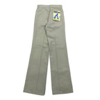BIG JOHN 70s Center Press Bootcut Flared Pants S Beige Deadstock Unused