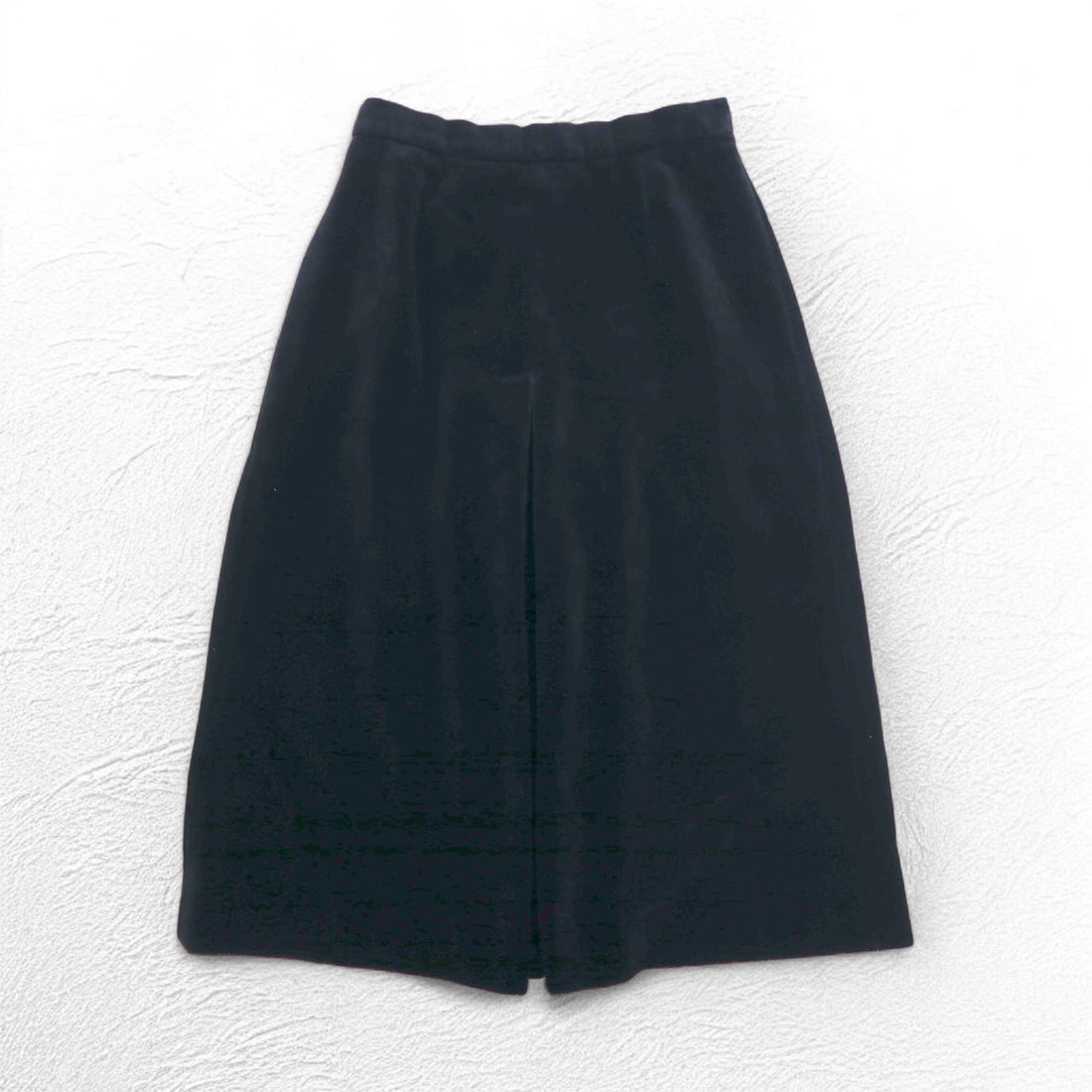 BURBERRYS Old Velvet Flare Skirt S Black Cotton Made in Japan