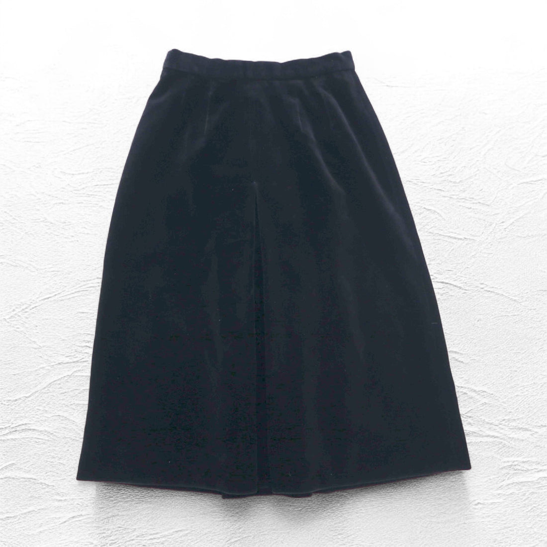 BURBERRYS Old Velvet Flare Skirt S Black Cotton Made in Japan