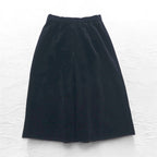 BURBERRYS Old Velvet Flare Skirt S Black Cotton Made in Japan