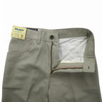BIG JOHN 70s Center Press Bootcut Flared Pants S Beige Deadstock Unused