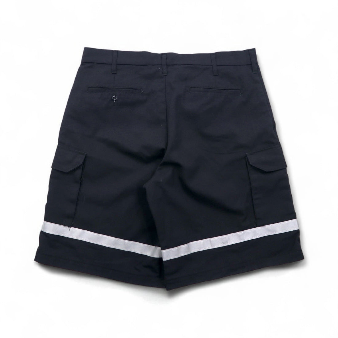 SofTwill by UniFirst Reflective Baggy Short Cargo Pants, XL, Black, Knee-Length, Made in Mexico