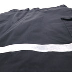 SofTwill by UniFirst Reflective Baggy Short Cargo Pants, XL, Black, Knee-Length, Made in Mexico