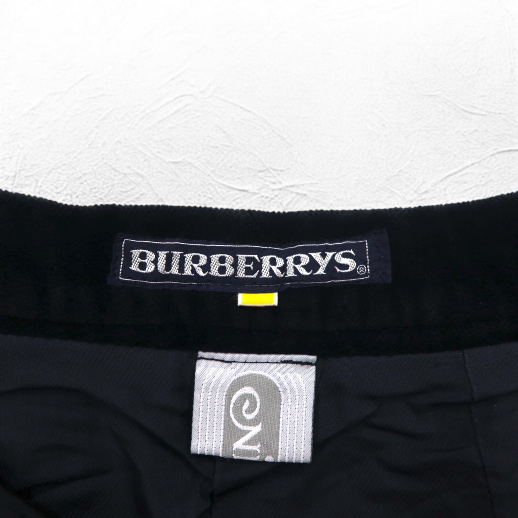 BURBERRYS Old Velvet Flare Skirt S Black Cotton Made in Japan