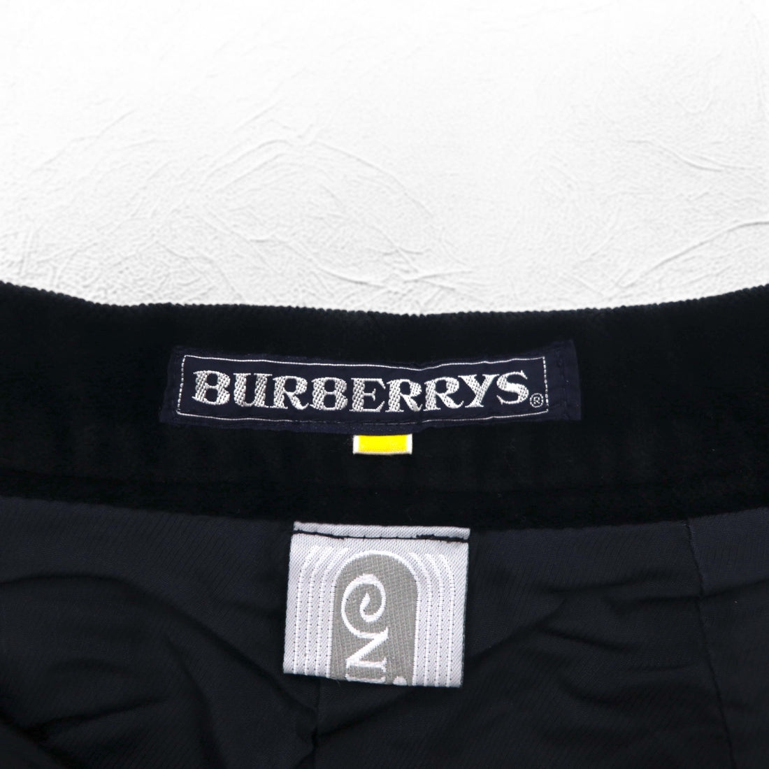 BURBERRYS Old Velvet Flare Skirt S Black Cotton Made in Japan