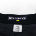 BURBERRYS Old Velvet Flare Skirt S Black Cotton Made in Japan