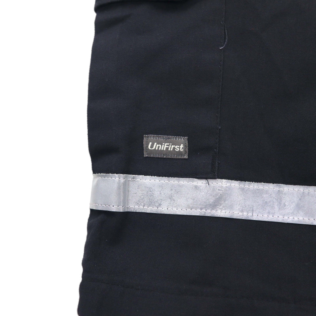 SofTwill by UniFirst Reflective Baggy Short Cargo Pants, XL, Black, Knee-Length, Made in Mexico