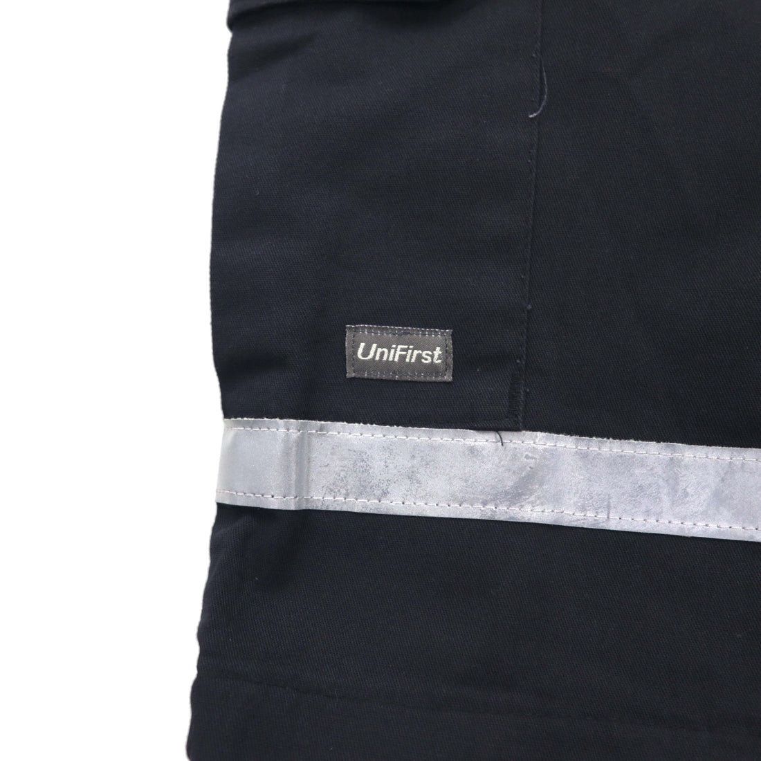 SofTwill by UniFirst Reflective Baggy Short Cargo Pants, XL, Black, Knee-Length, Made in Mexico