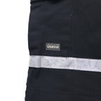 SofTwill by UniFirst Reflective Baggy Short Cargo Pants, XL, Black, Knee-Length, Made in Mexico