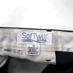 SofTwill by UniFirst Reflective Baggy Short Cargo Pants, XL, Black, Knee-Length, Made in Mexico