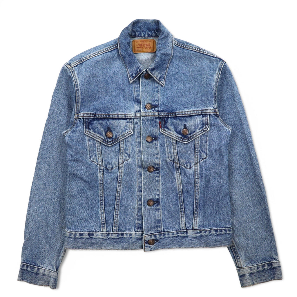 Levi's 90s USA made denim jacket 4th type G-jacket S indigo blue ice wash 70505-0217 button back 527