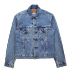 Levi's 90s USA made denim jacket 4th type G-jacket S indigo blue ice wash 70505-0217 button back 527