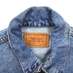 Levi's 90s USA made denim jacket 4th type G-jacket S indigo blue ice wash 70505-0217 button back 527