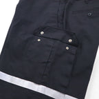 SofTwill by UniFirst Reflective Baggy Short Cargo Pants, XL, Black, Knee-Length, Made in Mexico