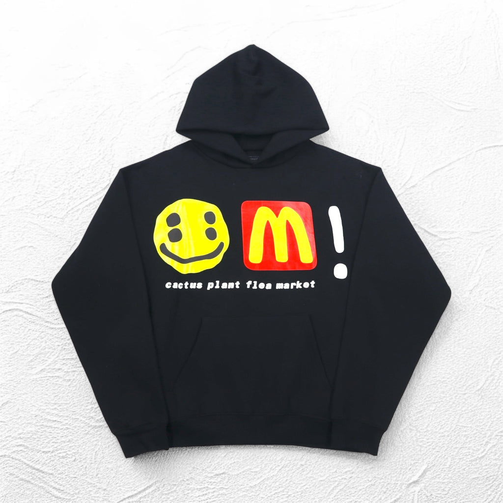 CACTUS PLANT FLEA MARKET × McDonalds Foam Print Heavy Hoodie CPFM Icons! Hoodie M Black Fleece Lining 22AW