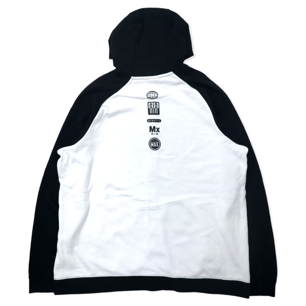 NIKE Air Max Hybrid Full Zip Hoodie XXL Black Cotton Air Max Hybrid Full Zip Hoodie 805136-010