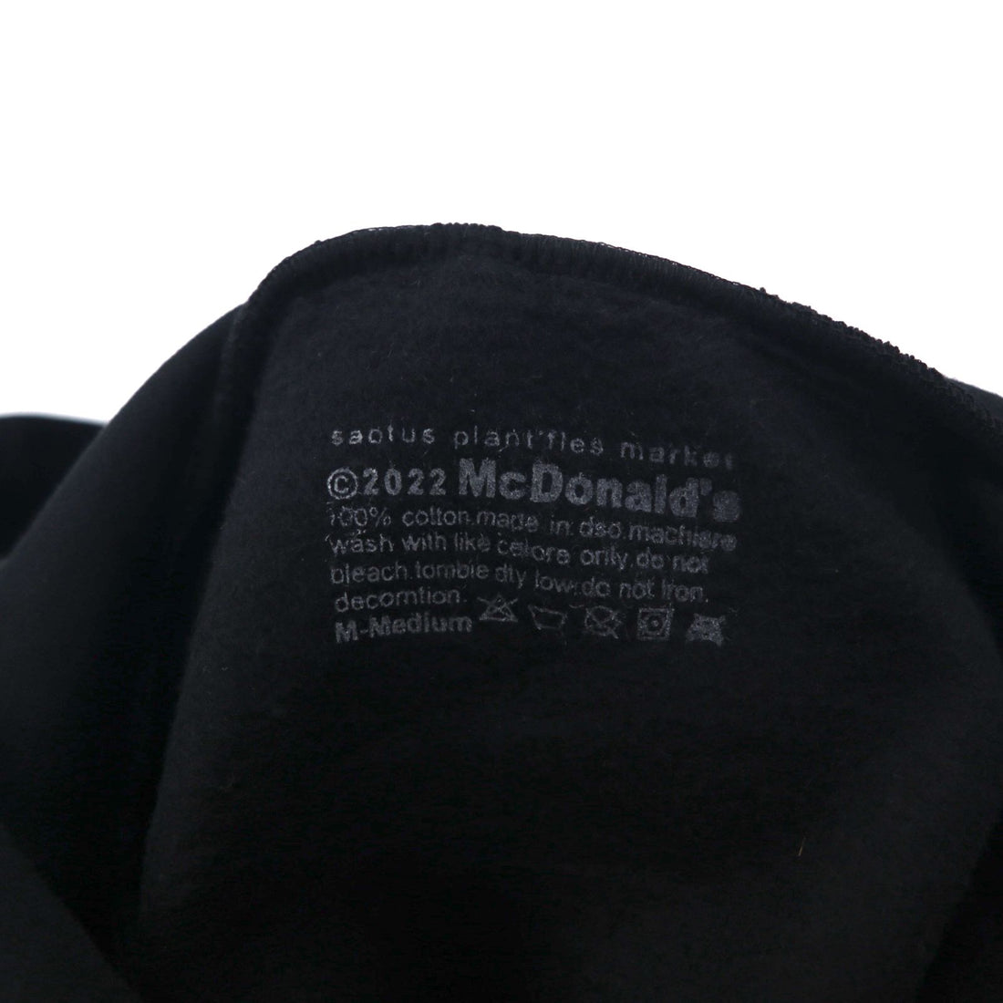 CACTUS PLANT FLEA MARKET × McDonalds Foam Print Heavy Hoodie CPFM Icons! Hoodie M Black Fleece Lining 22AW