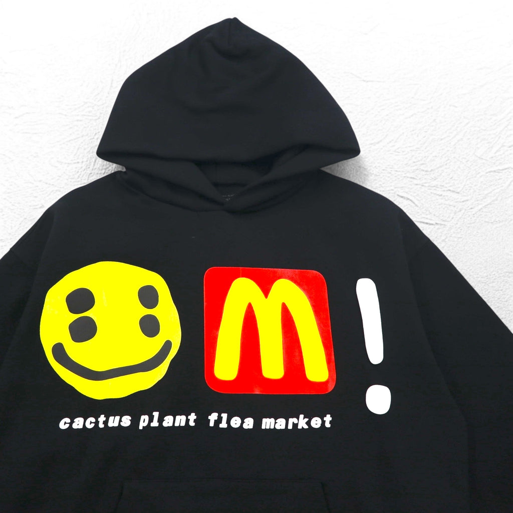 CACTUS PLANT FLEA MARKET × McDonalds Foam Print Heavy Hoodie CPFM Icons! Hoodie M Black Fleece Lining 22AW