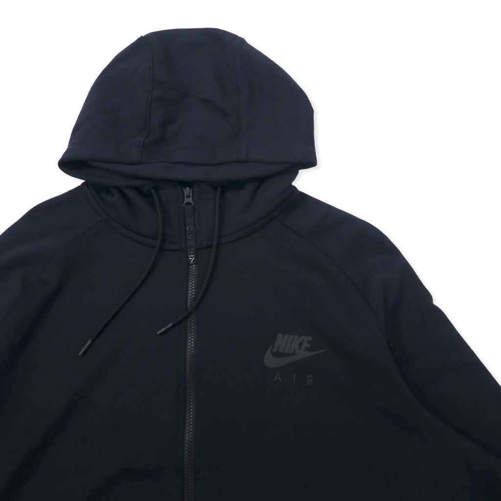 NIKE Air Max Hybrid Full Zip Hoodie XXL Black Cotton Air Max Hybrid Full Zip Hoodie 805136-010
